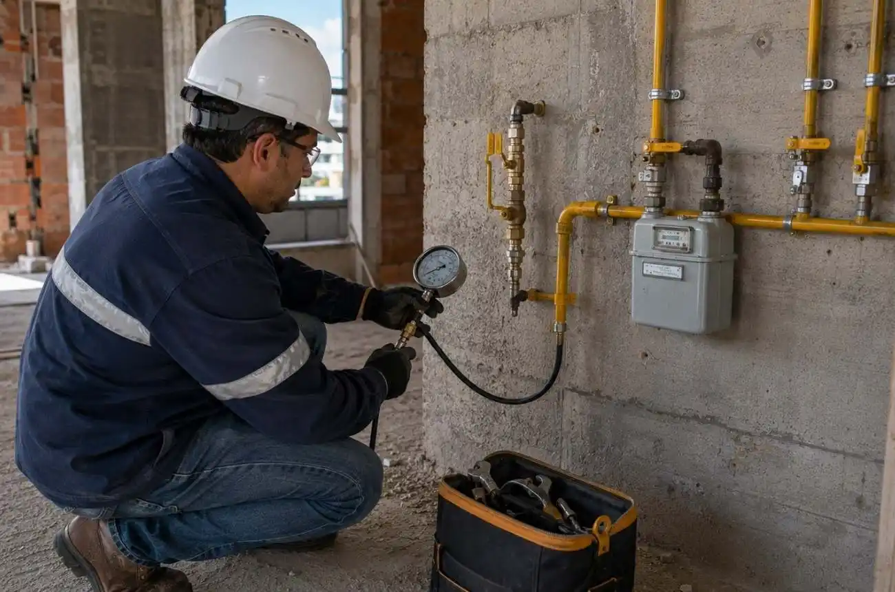 Vistoria técnica para ART em instalação de gás GLP e GN